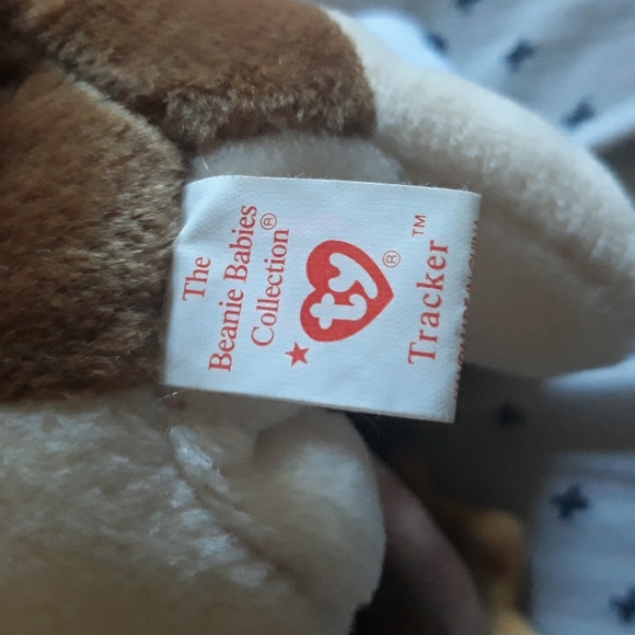 Tracker Beanie Baby Plush Plushie Basset Hound Dog Toy Stuffed Animal valentine - Picture 5 of 6